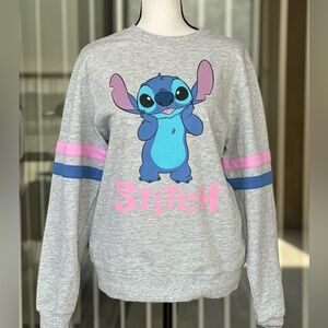 Disney Gray Stitch Sweatshirt